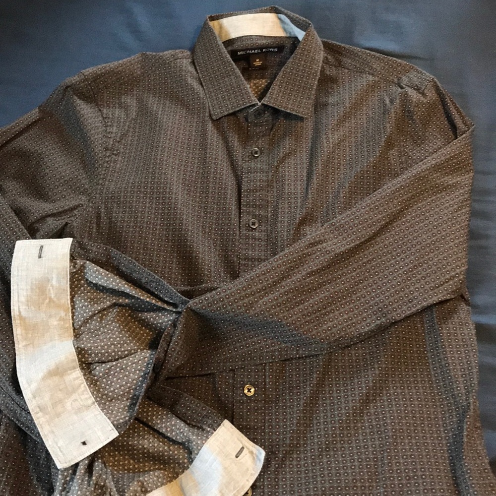 Michael Kors button down & sweater sz M